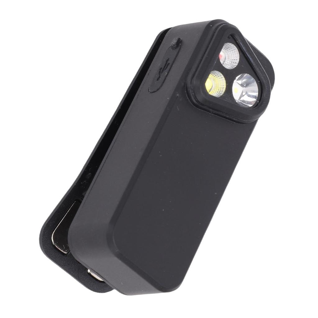 LED Flashlight 3 Levels Brightness Clip On Light USB C Rechargeable Magnet Clamp Portable and Lightweight