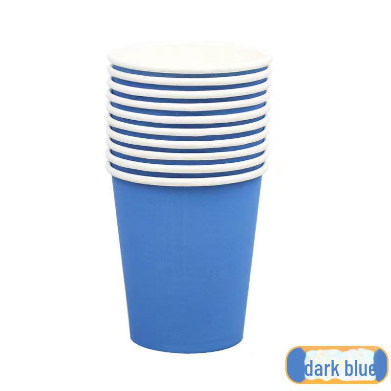 Pahare de Hârtie Colorate în Dungi pentru Decor de Petrecere și Celebrații
