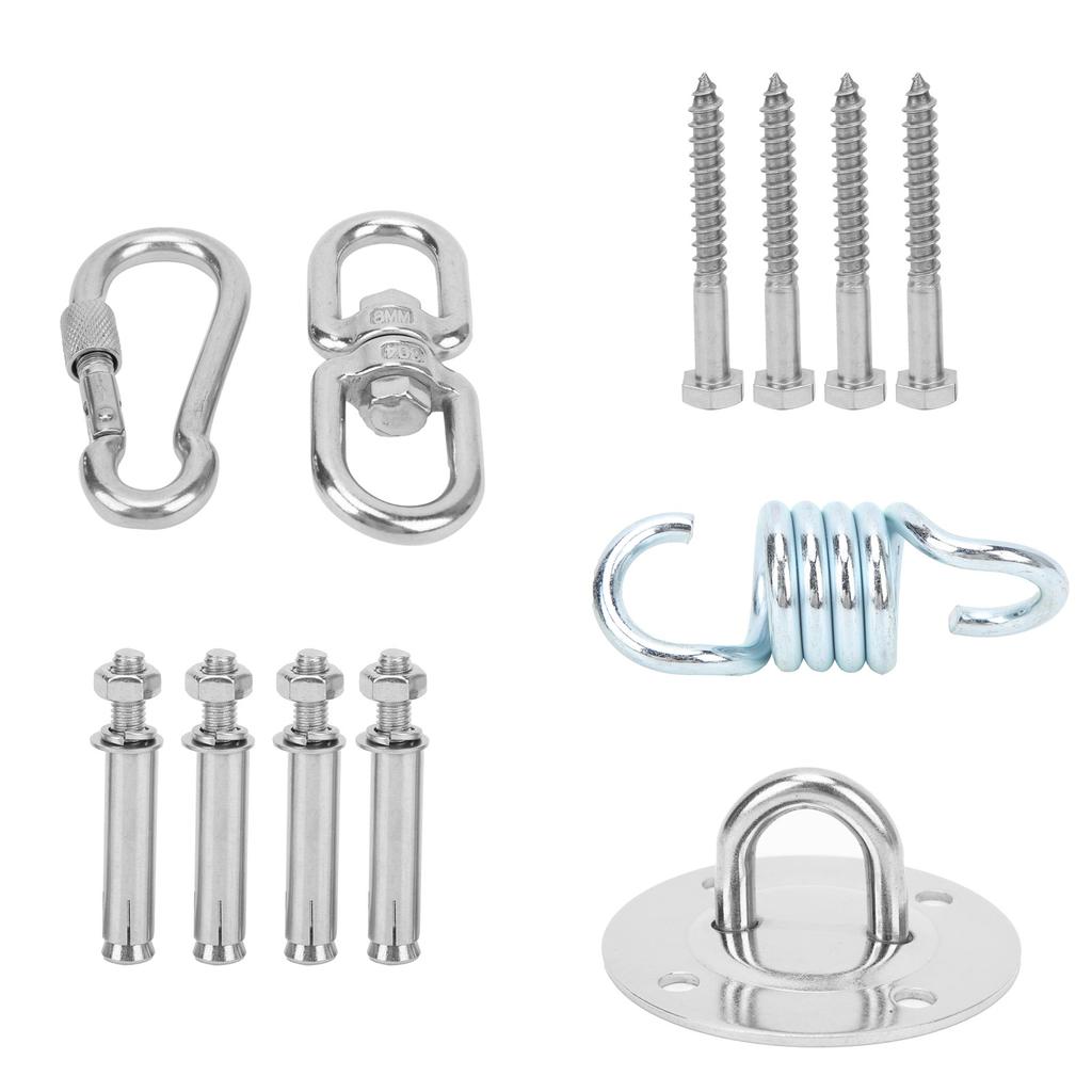 Ceiling Wall Steel Mount Anchor with Bolts Ceiling Buckle Hook Fix Base for Yoga Hammock