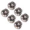 6 Set Screw Rivet for Leather Alloy 25x27mm Ancient Silver Horseshoe Shape with 4.5mm PH Screws