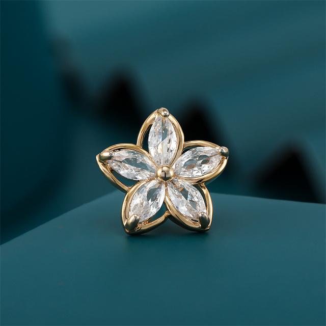 

Брошь Camellia Anti-Glare Hat Rhinestone Thorn Horse Needle Женская имитация исчезающей булавки