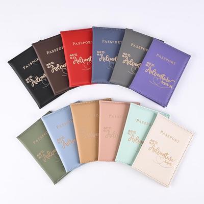2024 Stylish PU Leather Passport and Ticket Holder with Textured Design