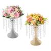 10PCS Acrylic Flower Stands Gold/Silver, Modern Crystal-like Display Stands for Centerpieces, Wedding, Party Decor