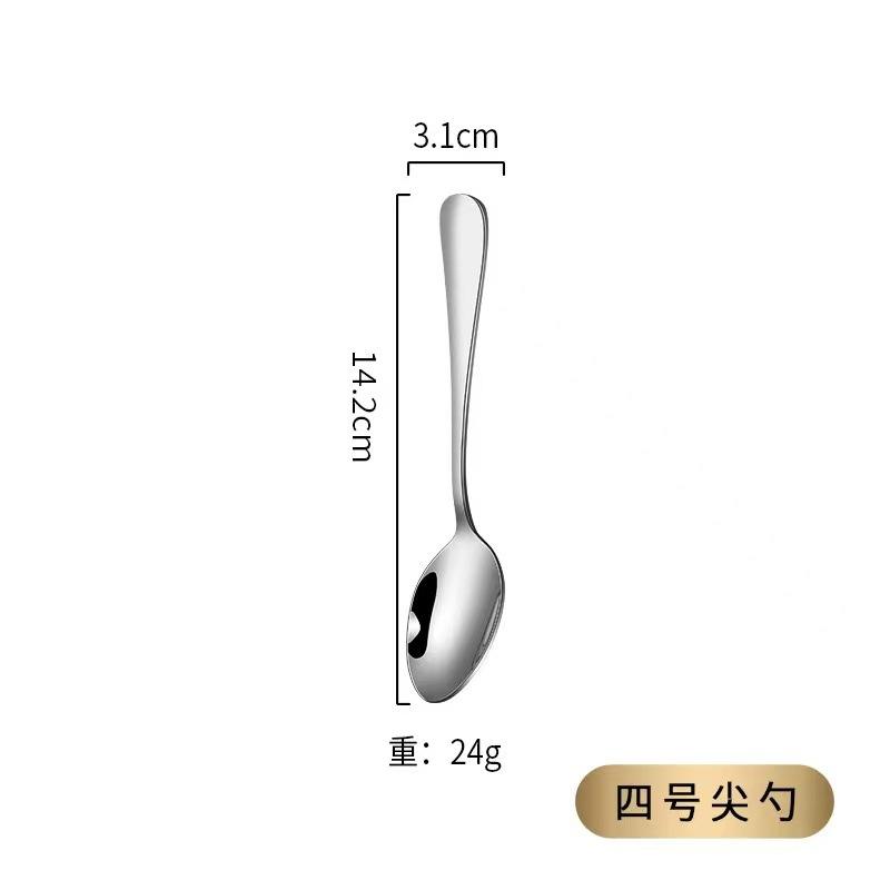 Stainless Steel Tableware Set Western Food Thickened Steak Knife Fork Spoon Coffee Dessert Spoon