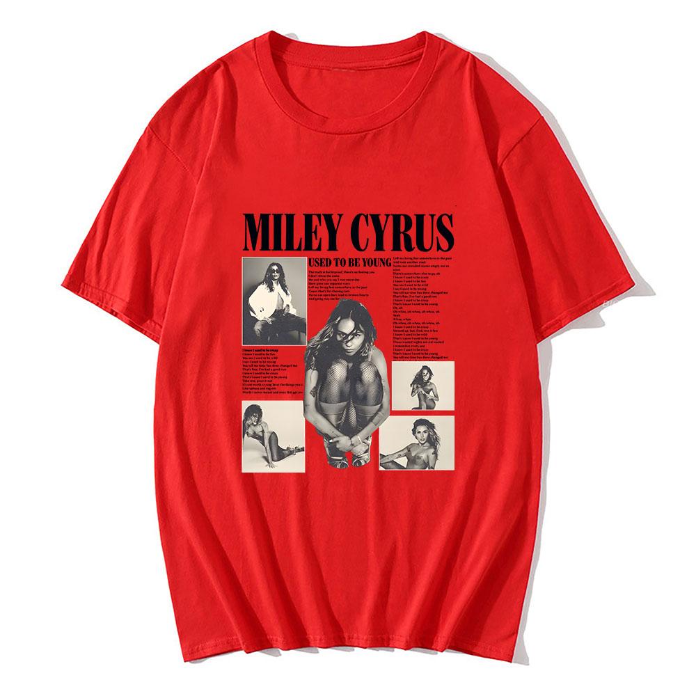 Singer Miley Cyrus Tshirt Cotton Comfortable High Quality Teeshirt Short Sleeve Women Unisex Tshirts Summer Ropa Mujer Clothing