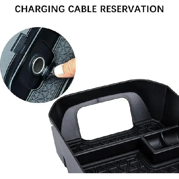2PCS Center Console Organizer Tray and Armrest Storage Box For Toyota RAV4 2025 2024 2023-2019 Insert Secondary Storage Box.