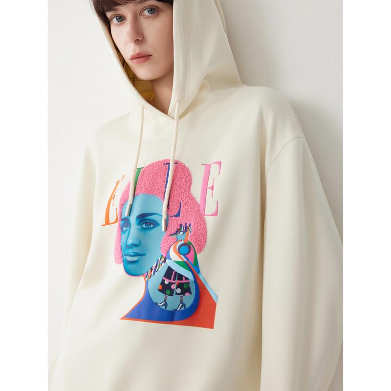 

ELLE Heavy-Duty Print Hooded Sweatshirt M