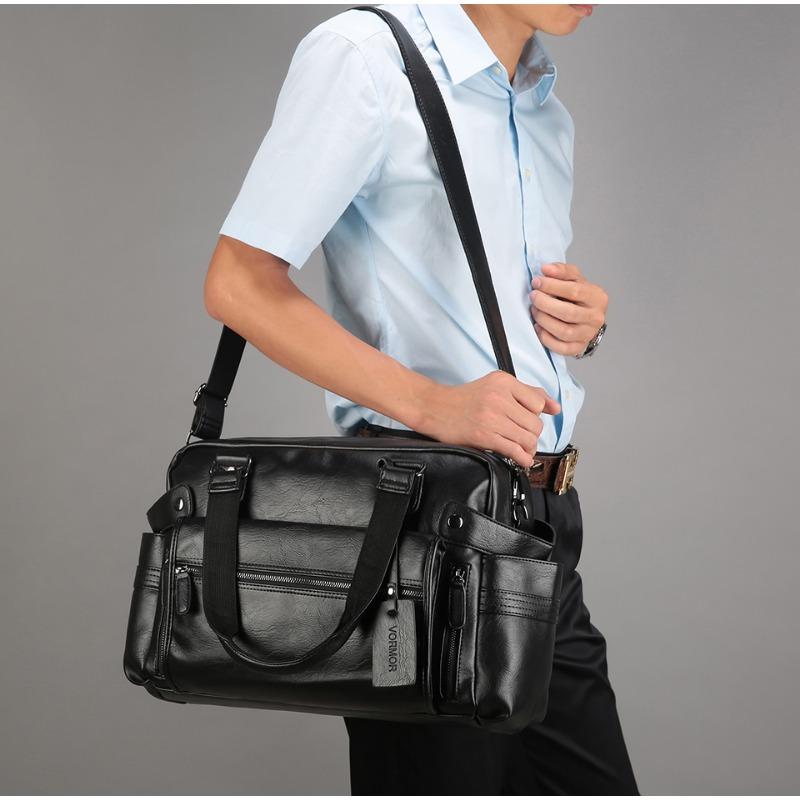 PU Leather Bag Business Famous Designer Bags Men Handbags Men's Travel Bags Laptop Briefcase Bag for Man