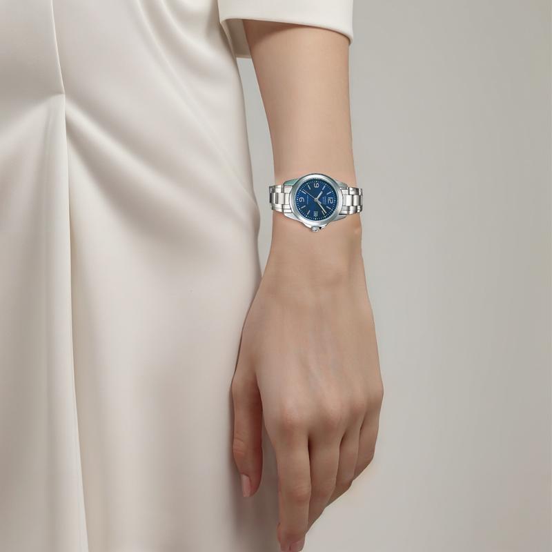 Casio STANDARD Series Classic Pointer Digital Scale Date Display Quartz Movement Stainless Steel Strap Japanese and Korean Watch Women's LTP-1215A-2A