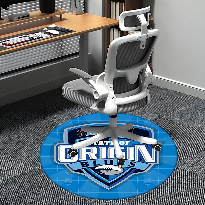 

NSW State of Origin Blues,rugby league emblem Chair mat Round Rug Office carpet,Non slip, Suitable for Living Rooms, Bedrooms Decor1205078a 80cm by 80cm