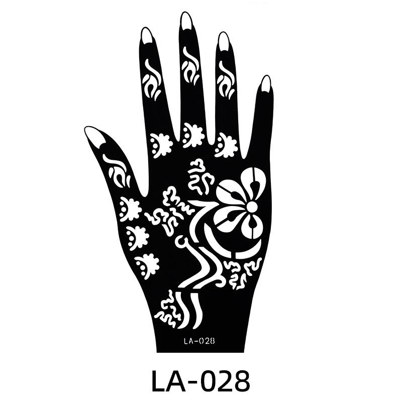 Hollow Tattoo Sticker Waterproof Indian Hannah Tattoo Template Hand Painted Diy Painted Hand Tattoo