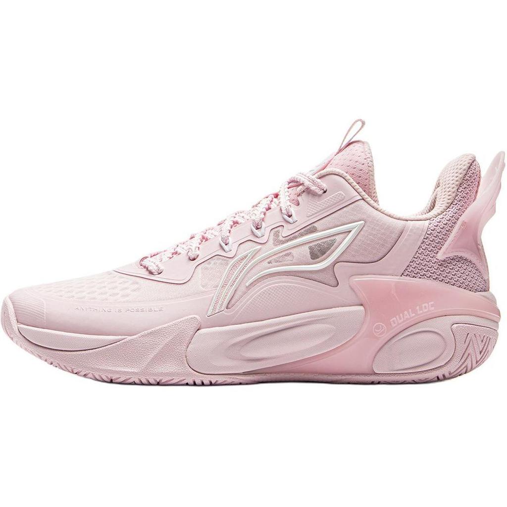 Li Ning Kids Wind Shadow 2.0 Sweet Pink Cream Basketball Shoes Men sneaker YKBU072-6