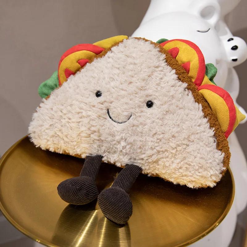 Flauschige Sandwich-Plüschtiere, niedliche, kreative Kuschelkissen, Toastbrot-Dekoration für Kinder, Sofa- und Nachttisch-Puppen, Geburtstagsgeschenk