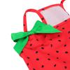 Dog Dress with Bow Summer Clothes Cute Small Dogs Skirt Suspender Watermelon Pattern Pet Clothing Puppy Dresses Cat Costumes