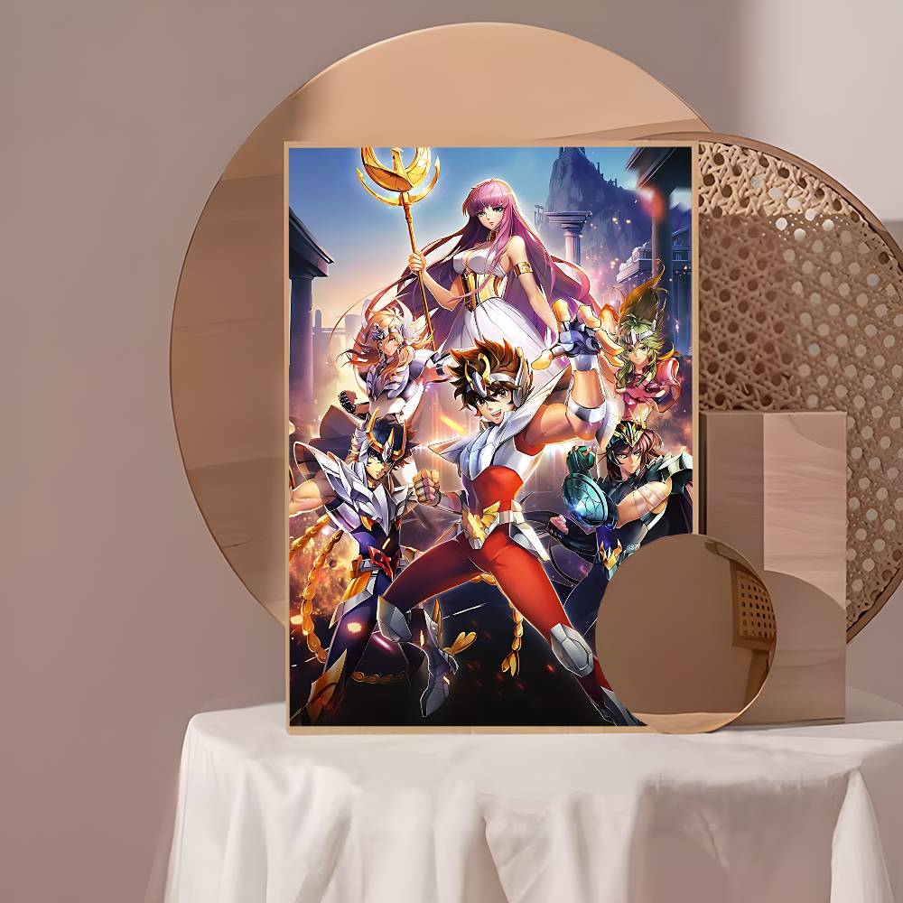 Japanese Hot Anime S-Saint Seiya Whitepaper Poster Waterproof Paper Sticker Coffee House Bar Aesthetic Art Wall Painting