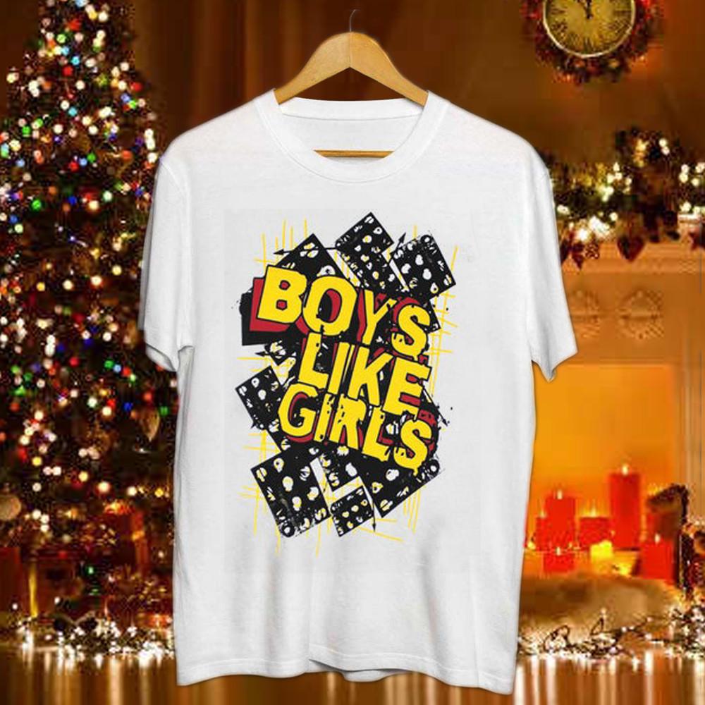 

Merry Christmas Boys Like Girls Band 100% Cotton Full Size Shirt Unisex T-Shirt M