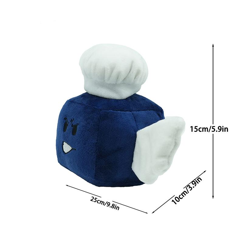 New Roblox Lucky Block Plush Lucky Block Story Soft Toy Doll Plush Doll with Wings and Hat Children's Birthday Gift