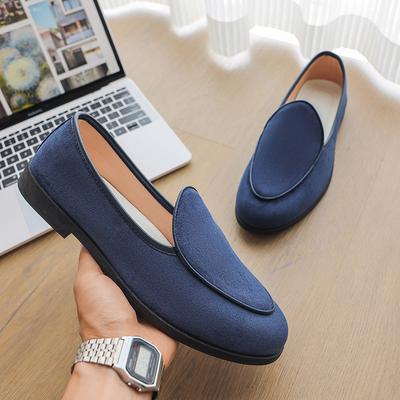 Modische Slip-On Laufschuhe Neue Herren Freizeitsneaker Atmungsaktive Loafer für Herren Rutschfeste Bequeme Fahrerschuhe Herren Slip-on Flache Schuhe