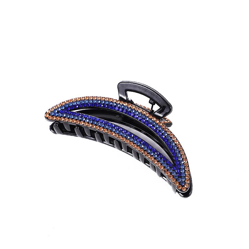 Elegant Rhinestone Diamond-Studded Shark Clip for Women