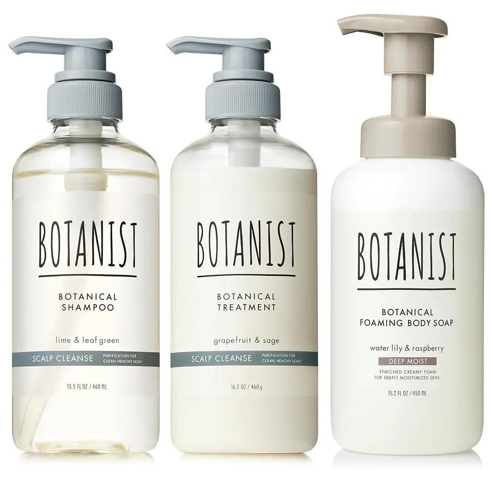 BOTANIST Набор: Шампунь + Кондиционер + Гель для душа, 1 упаковка, Очищение кожи головы, Шампунь Botanist, Кондиционер, Гель для душа