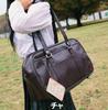 BEVERLY HILLS POLO CLUB Synthetic leather school bag Boston bag Brown Black High school girls boys Water repellent Pouch included bp002 (Cha [22])