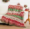 Ultra-Soft Flannel Throw Blanket Featuring a Christmas Reindeer Forest Print -Blanket Suitable for Beds Couches Chairs, Offices