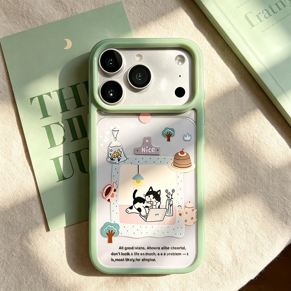

Leisurely Cow Cat Transparent Phone Case for iPhone 14/15/16/17 Promax - Full Coverage, Premium Feel iPhone 12 Pro Max