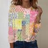 Long Sleeve Shirts For Women Cute Print Graphic Tees Blouses Casual Plus Size Basic Tops Pullover