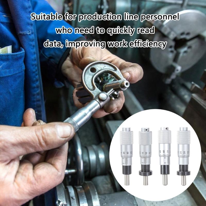 Hohe Genauigkeit 0 13mm Flacher Fingerling Mikrometerschraubenkopf 0,01mm Präzisionsmesswerkzeug für Maschinenbau