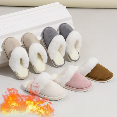 Pantofole da interno unisex per autunno e inverno, calzature in cotone ispessito che mantengono il calore con suola antiscivolo