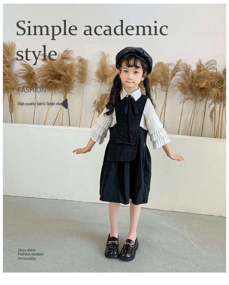 Mädchen Retro Lackleder Slipper - Koreanischer Stil Frühling & Herbst Prinzessin Auftrittsschuhe