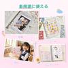 A6 Size Large Transparent Sticker Binder Includes 20 Removable Sticker 3D Sticker Planner Gift 6-Hole Sheets, Storage, Decoration, Scrapbook, Girl's