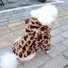 Leopard Print Thickened Coat for Small Dogs - Pet Trendy Apparel for Spring and Autumn