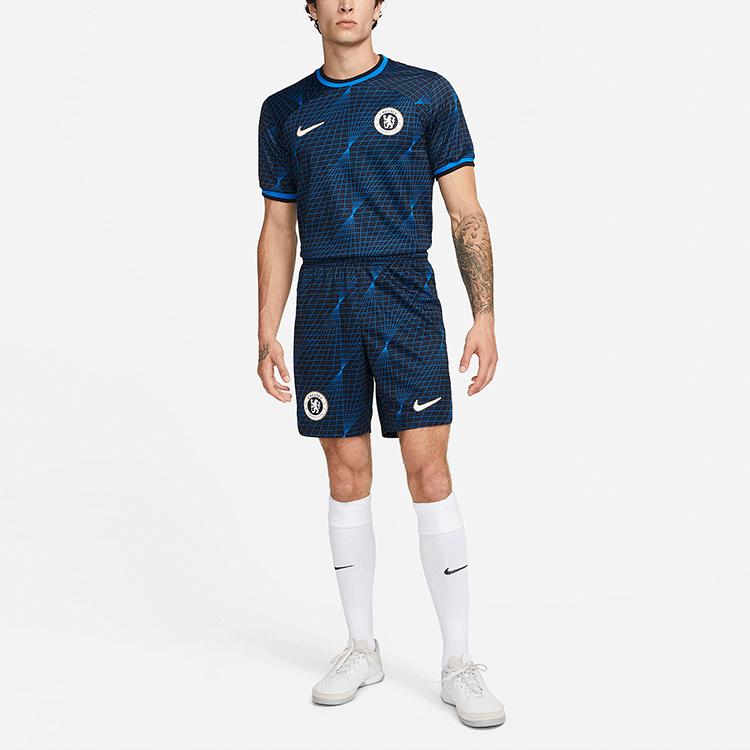 New Nike Chelsea FC 2023/24 Stadium Away Soccer Bottoms Men's Soaring/White DX2705-427