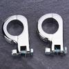38mm 1.5in Universal Foot Rest Footpeg Mounting P Clamp Motorcycle Accessory Fit for Honda(Electroplate )