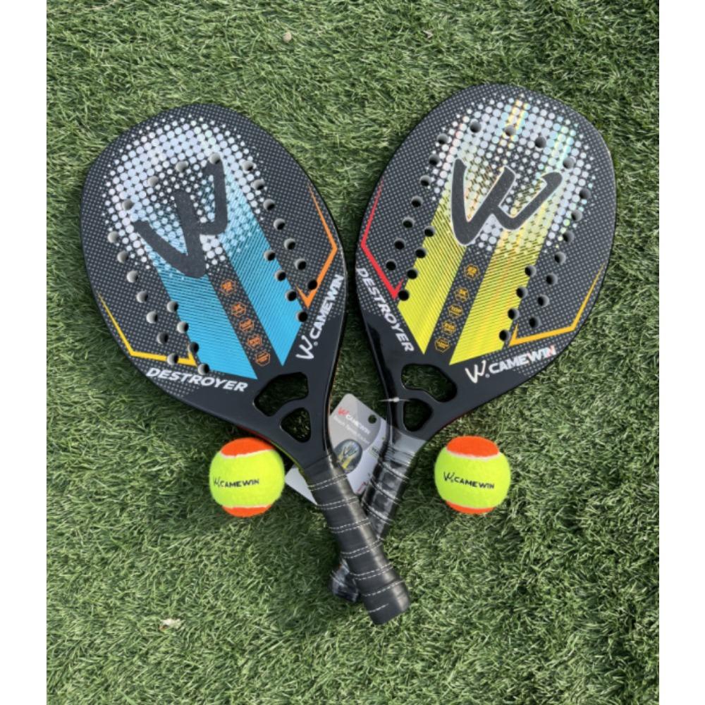New 3K Transparent Carbon Beach Tennis Rackets