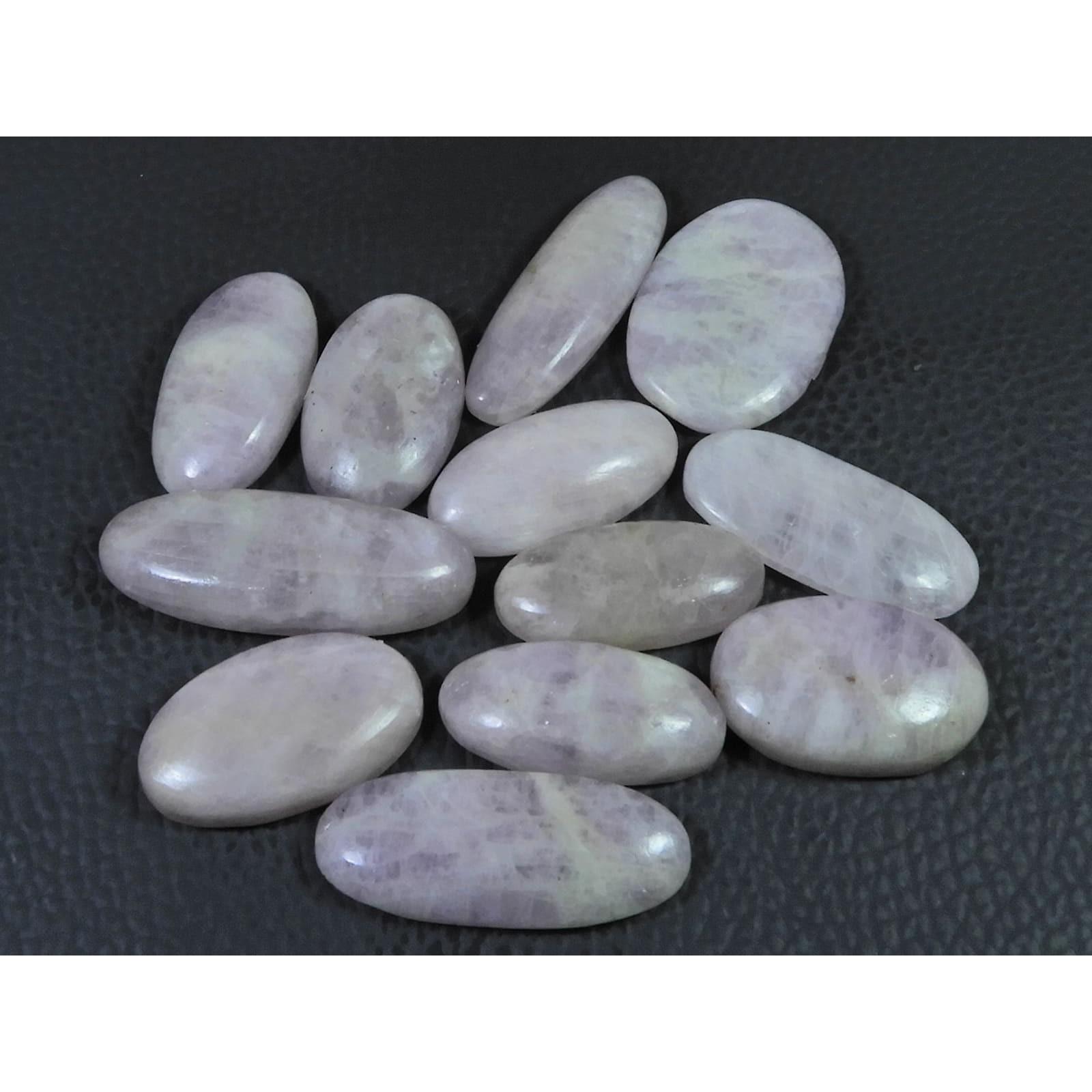 

270Cts. Natural Pink Kunzite Oval Cabochon Gemstone 12Pcs Lot C-1150