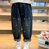 Mädchen Jeans Frühling und Herbst Kinder Lose Mittlere und Kleine Kinder Koreanische Version der Oberbekleidung Baby Lose Hosen