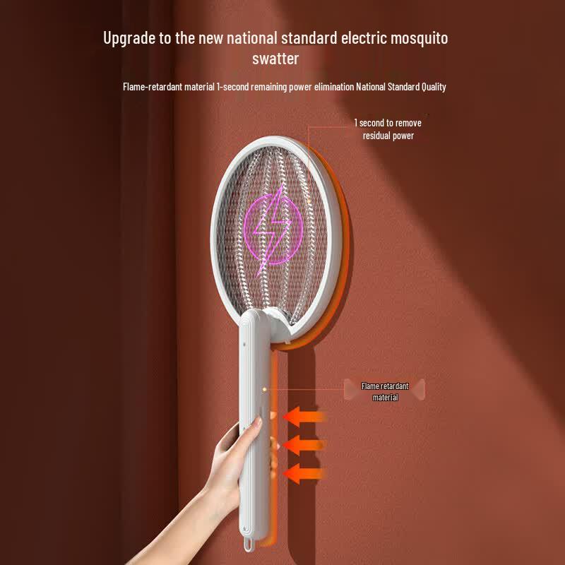 Foldable Rechargeable Electric Mosquito Swatter with UV Light