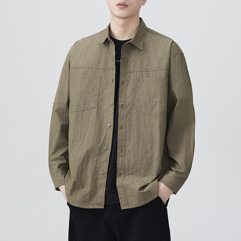 

Новая весенняя японская ретро мужская свободная рубашка в стиле горного аутдора, повседневная американская 4XL