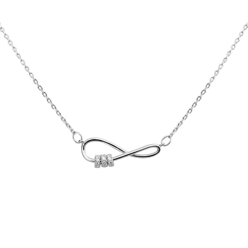Niche High-End 925 Sterling Silver Irregular Rose Gold Clavicle Necklace for Women - Light Luxury 2020 Style