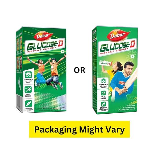 Dabur Glucose-D Saftig & Lecker - 1 kg Pulver (Karton) | Sofortige Energieaufladung mit 99,4 % Glukose | Vitamin D stärkt das Immunsystem