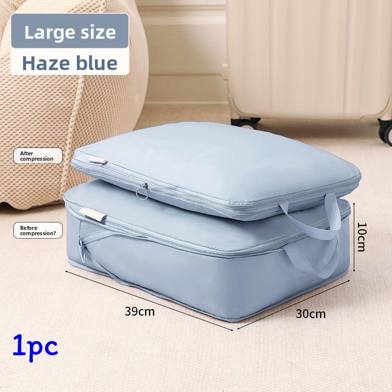 Travel Storage Bag With Memory Fabric For Luggage Organization And Clothing Packing