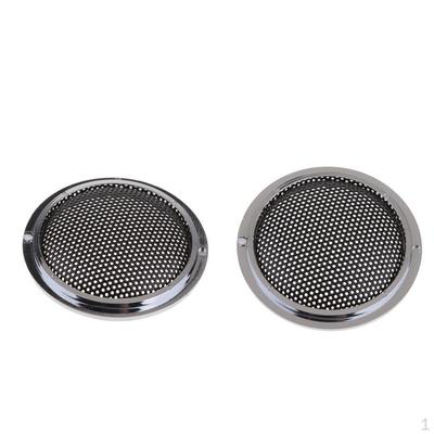 2Pcs Car " Speaker Grille Decorative Circle
