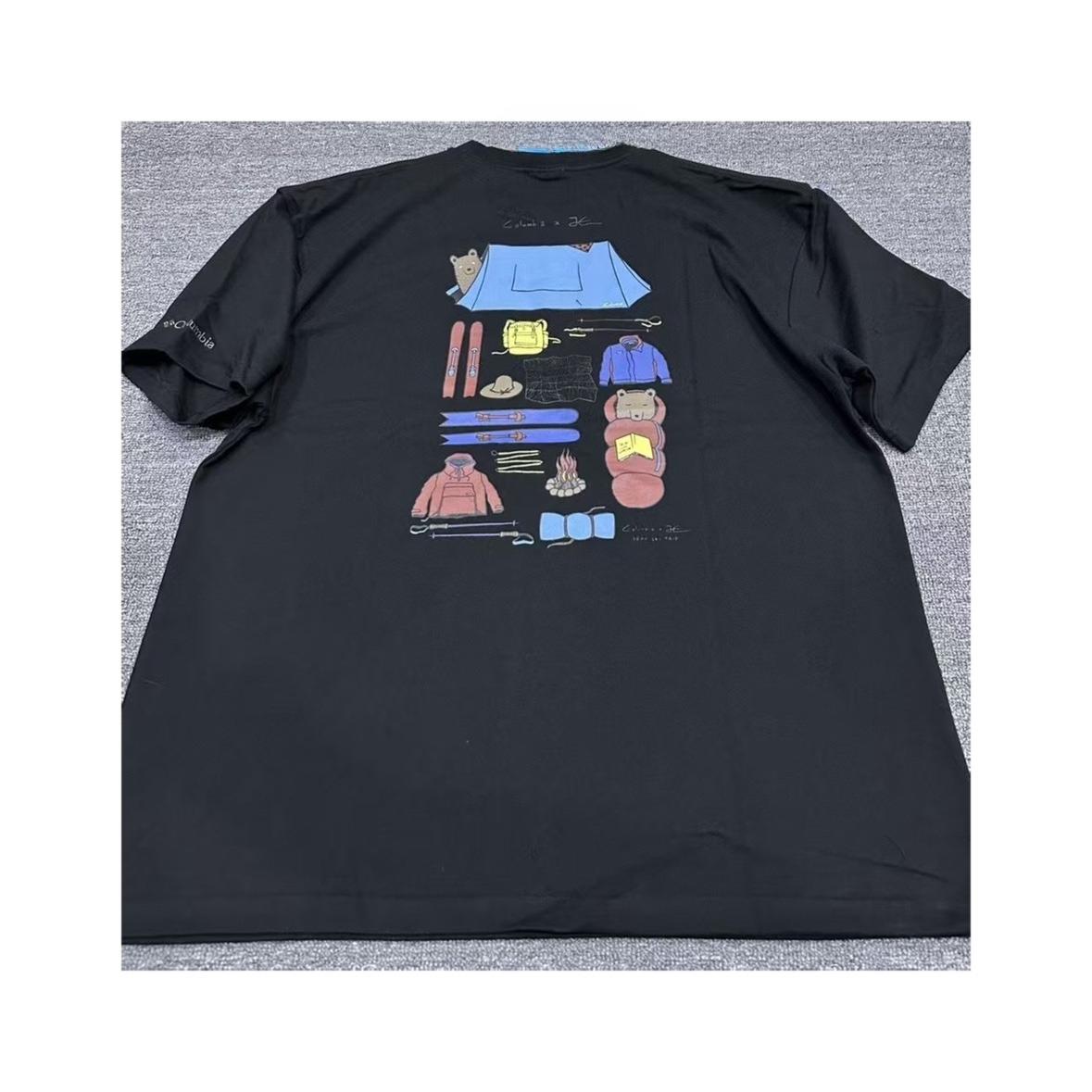 

City Leisure Outdoor Trend City Boy Shoulder Loose Printing Round Neck Short Sleeve T-shirt Couple Vintage Alphabet Pattern 3XL