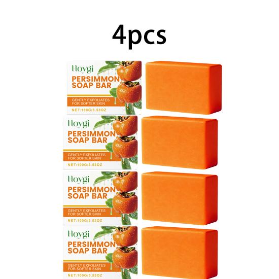 Hoygi Persimmon Moisturizing Bath Soap Gentle Cleansing Moisturizing Moisturizing Moisturizing Daily Bath Cleaning Supplies 100g