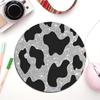 Cow Print Rubber Small Keyboard Mat Table Mat Students Cabinet Gamer Desktop Mousepad Cup Mats For PC Mouse Carpet
