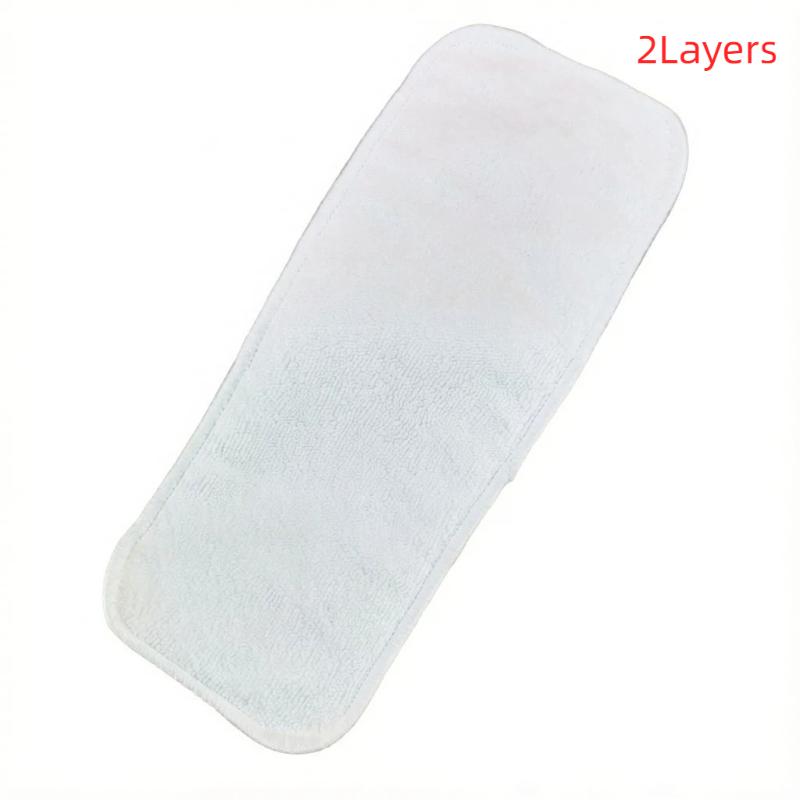 1Pcs 2/3 Layers White Microfiber Diaper Inserts 35X13.5Cm New Nappy Insert Use Together With Pocket Cloth Diaper