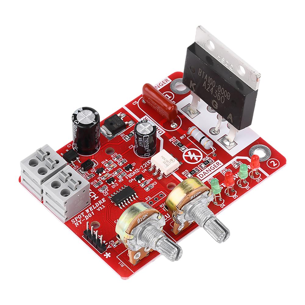 NY-D01 40A 100A Spot Welder Control Module Digital Display Spot Welding Time And Current Controller Panel Timing Digital Display