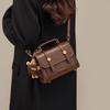 Bag New Autumn Leather Cambridge Bag Crossbody Women's Bag Fashion High-end Small Bag Portable Small Square Bag